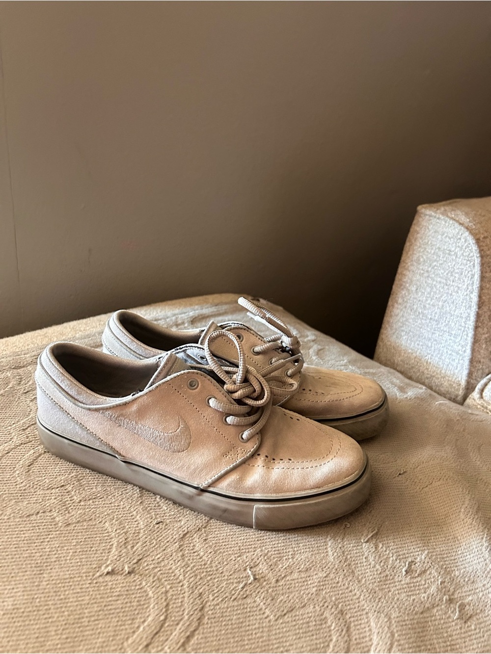 Nike Kids Suede Sneakers - Beige/Tan